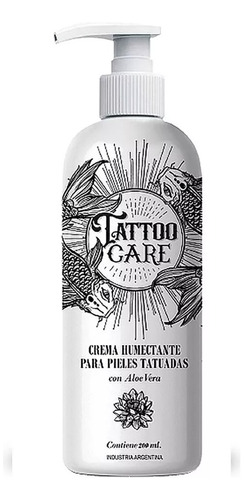 Crema Hidratante Post Tatuaje Con Aloe Vera 200ml Tatto Cvl