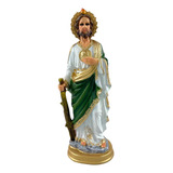 Figura Religiosa San Judas Tadeo, Ojos De Vidrio, Fino