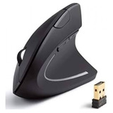 Mouse Inalámbrico Vertical Ergonómico Recargable Carpiano Color Negro