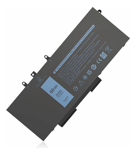 10pz Bateria Gjknx Dell Latitude 5280/5480/5490 7.6v 68wh