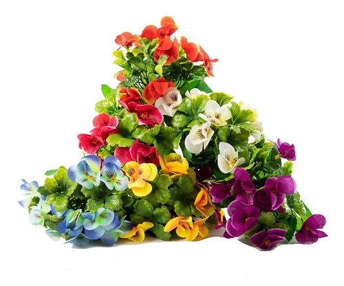 Vara Flores Artificiales Flor Viola Varios Colores 23cm 