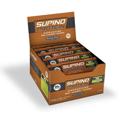 Supino Protein Sabor Capuccino Display Com 12 Barras De 30g | MercadoLivre
