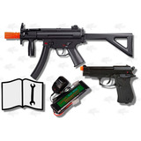 Combo Airsoft Mp5 Kp Beretta 85f Electrica Bbs 6mm Xtreme