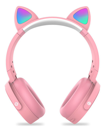 Auricular Bluetooth Diadema Orejas De Gato Brillantes