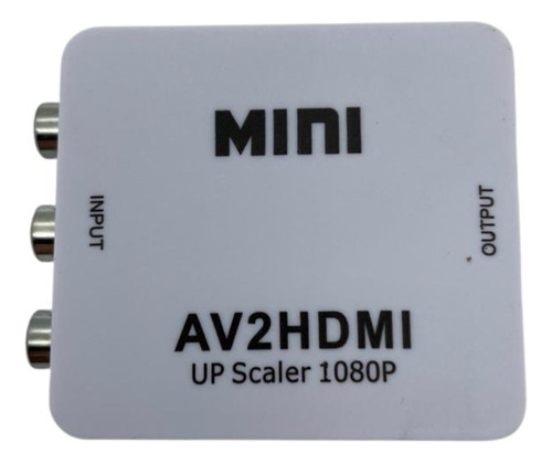 Mini Conversor Adaptador Av2hdmi Av Para Hdmi Rca - Full Hd