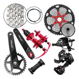 Kit Relação 12v Bike Mtb Aro 26 29 K7 12v Cubo Barulhento