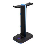 Xtech Soporte Doble Auricular Rgb Yurei Xth-690 Usb