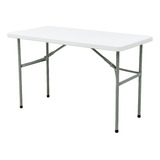 Mesa Plegable 1.2m Blanca  Plastico  Mesa Tablon Plegable