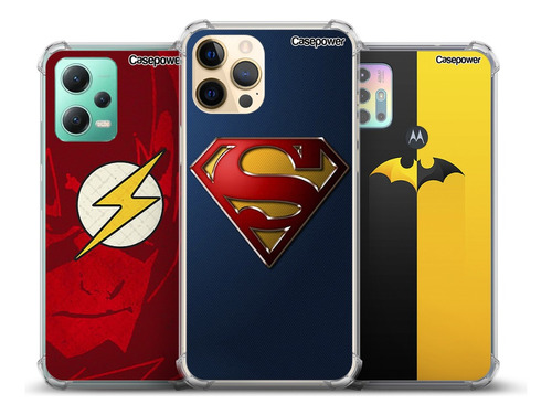 Capa Capinha Case Dc Superman Batman Flash Pers. Para iPhone