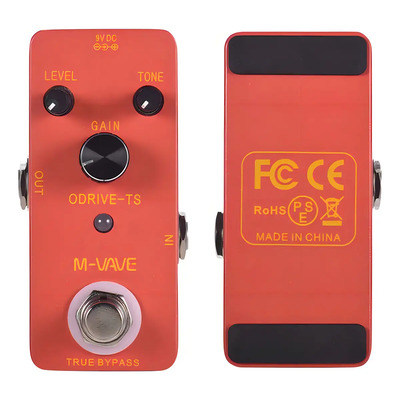Pedal Overdrive M-Vave TS para Guitarra Efecto Analógico 6.3mm | Envío gratis