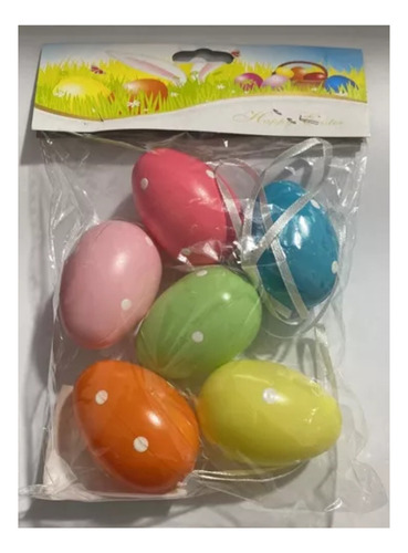 12 Ovos De Coelho Da Pascoa Decorativo Colorido Decoração
