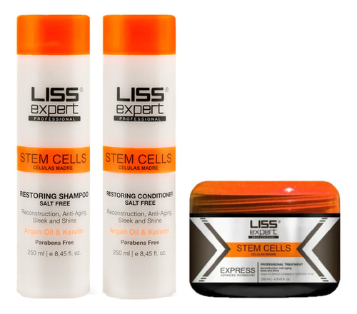 Liss Expert Kit Shampoo + Acond + Alisado Celulas Madres