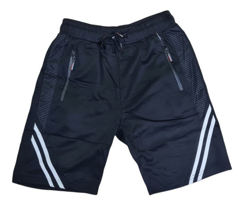  Shorts Hombre Algodón. Lineas Jogger Fit Deportivo 