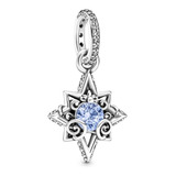 Dije Charm Pandora Estrella Azul Cenicienta De Disney Plata