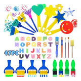 Children's Art Painting Sponge Brush Set 47