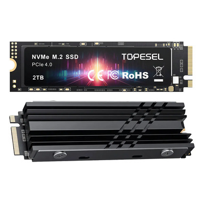 Unidad De Disco Sólido Ssd M.2 Nvme Interna Topesel De 2 TB Color Negro X16Plus | Meses sin interés