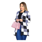  Cardigan Feminino Kimono Alongado Malha Trico Casaco Roupa 