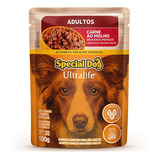 Ração Cão Special Dog Ultralife Adulto Carne Cx 12u 100gr