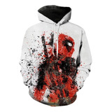 Sudadera Manga Larga Con Estampado 3d Deadpool