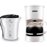 Combo Desayuno Pava Elec Whitenblack+ Cafetera Electr Atma