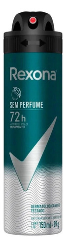 Kit Com 12 Unidades Rexona Sem Perfume Masculino 150ml