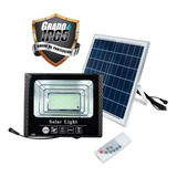 Reflector Led Con Panel Solar Consume 200w Ilumina 18000 Lm
