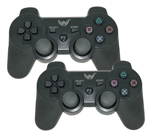 Controle Ps3 Sem Fio Compatível Playstation 3 Kit Com 2