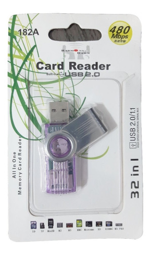 Card Reader Leitor Usb Cartão Sd Pendrive