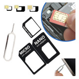 Kit 5x Adaptador Moldura Para Chip Mini Micro Nano Atacado