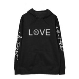 Lil Peep - Buzo Canguro Unisex Algodón - Love - Hip Hop