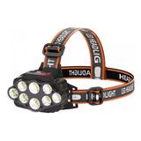 Linterna Minera Manos Libres Frontal Recargable 3 Modos 8led