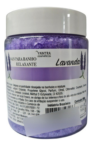 Sais Para Banho Banheira Relaxante - Escolha A Fragrância Fragrância Lavanda