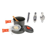 Set De Sartén Para Fondue, Olla Para Acampar Al Aire Libre,