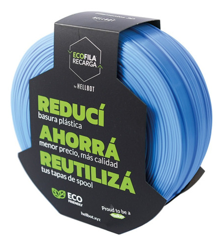 Filamento Pla Impresora 3d Hellbot Ecofila Recarga 1kg 1.75