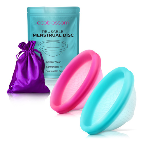 Ecoblossom Disco Menstrual Reutilizable, Juego De 2 Copas Me