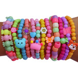  Pulseira Infantil Miçanga 12 Unidades 