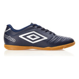 Chuteiras De Futebol Umbro Chuteira Class U01fb005013 Cor Marinho/cinza Com Sola Indoor Adequada Para Quadra Masculino 41 Br