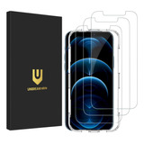 Paquete 3 Protectores Pantalla Para iPhone 12 Max Vidrio Tem