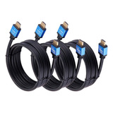 Pack 3 Cables Hdmi 4k Uhd V 2.0 2160p 3 Metros Alta Rapidez