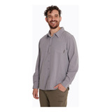 Camisa Hombre Outdoor Shirt Gris Merrell