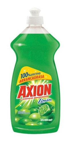 Jabon Lavatrastes Axion Arrancagrasa Limon 400ml