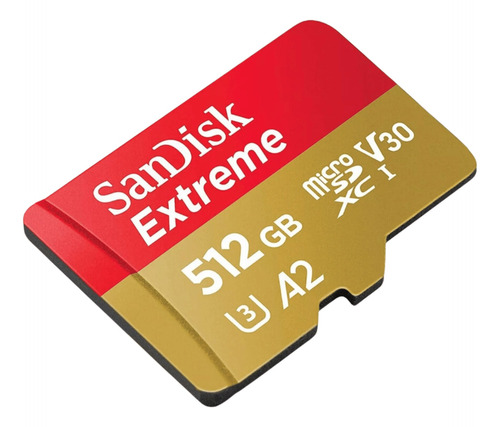 Memoria Microsd Sandisk Extreme A2 512gb Sdxc U3 190mbs 4k
