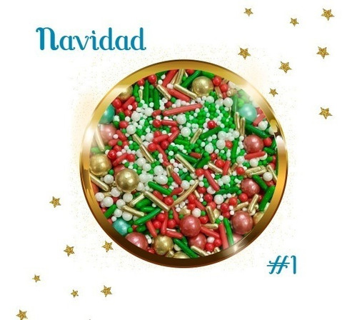 Sprinkles Comestibles Navidad - g a $191