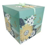 Caja De Regalo Sorpresa Desayuno Plegable 15cm Flores 5049