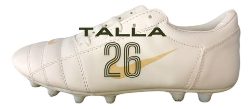 Tachón Para Soccer Mod. T90 En Piel Blanco Talla 26