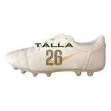 Tachón Para Soccer Mod. T90 En Piel Blanco Talla 26