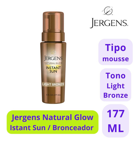 Jergens Crema Autobronceante Mousse Tono Medio - 177 Ml