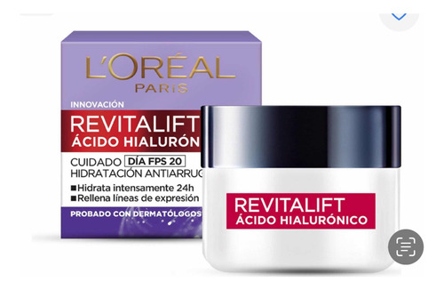 Crema De Día Loréal Paris Revitalift Ácido Hialurónico 50ml