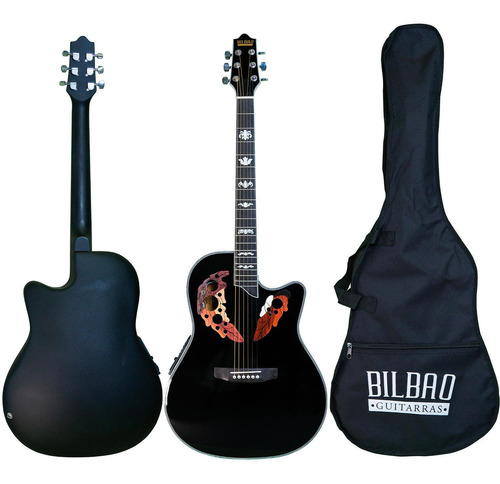 Guitarra Electroacústica Bilbao Bil-800ce-bk + Envío Gratis