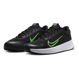 Tenis Para Hombre Nikecourt Vapor Lite 2 Negro/verde Color Negro/blanco/verde Veneno Talla 26 Mx